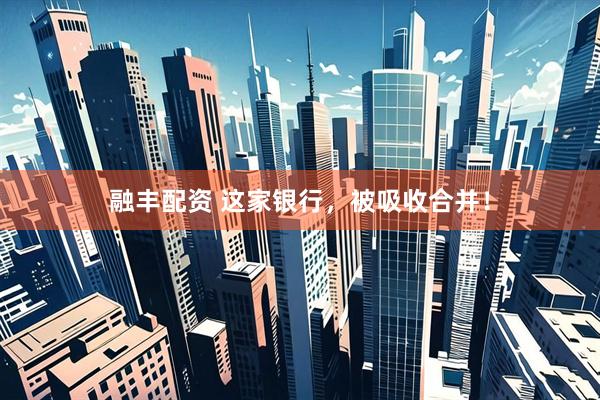融丰配资 这家银行，被吸收合并！